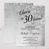 Invitation Trentième anniversaire de mariage surprise - Argen (Devant / Derrière)