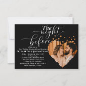 Invitation Très Branché La Nuit Avant Le Dîner De Répétition (Devant)