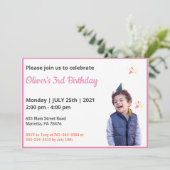 Invitation Très drôle | Enfants Photo Anniversaire (Debout devant)