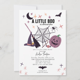Invitation Très Éffrayant   Baby shower d'Halloween