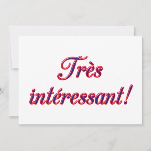 Invitation très intéressante (Devant)