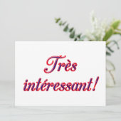 Invitation très intéressante (Debout devant)