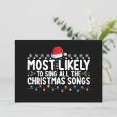 Invitation Très Probable De Chanter Toutes Les Chansons De No (Debout devant)