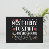 Invitation Très Probable De Commencer Le Noël Des Shenanigans (Debout devant)