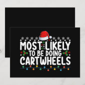Invitation Très Probable De Faire Des Roues Noël (Devant / Derrière)