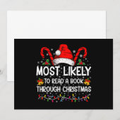 Invitation Très Probable De Lire Un Livre Tout Au Long De Noë (Devant / Derrière)