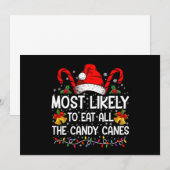 Invitation Très Probable De Manger Tous Les Sucres de canne N (Devant / Derrière)