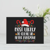 Invitation Très Probable De Nettoyer Après Tout Noël (Debout devant)