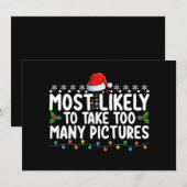 Invitation Très Probable De Prendre Trop De Photos Noël Ho (Devant / Derrière)