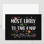 Invitation Très Probable De Prendre Une Nap Drôle Vacances De (Devant / Derrière)