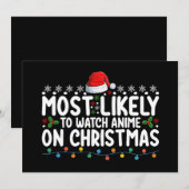 Invitation Très Probable De Regarder L'Anime Sur La Famille D (Devant / Derrière)