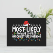 Invitation Très Probable De Se Réveiller En Premier Le Matin  (Debout devant)