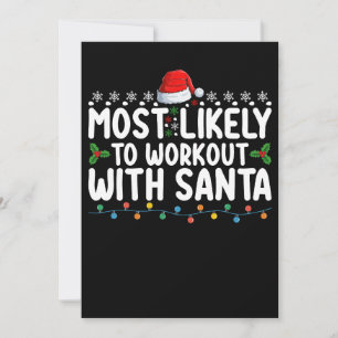 Invitation Très Probable De S'Entraîner Avec Père Noël Gym Ch