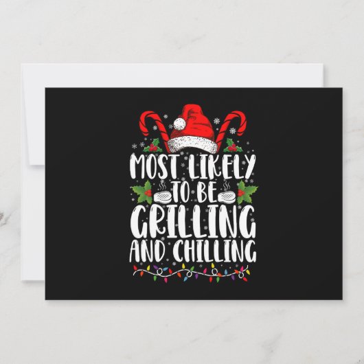 Invitation Très Probable Que Noël Soit Grillant Et Chaleureux (Devant)