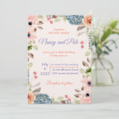 Invitation très spéciale colorée (Debout devant)