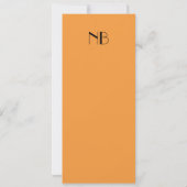 Invitation Très Tangerine (Dos)