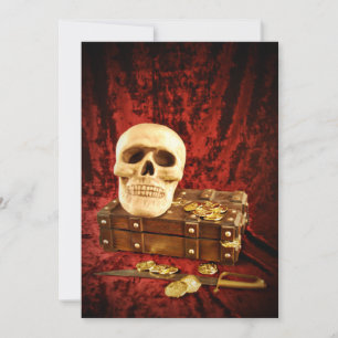 Invitation Trésor de pirates Fête d'Halloween