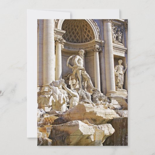 Invitation Trevi fountain (Devant)