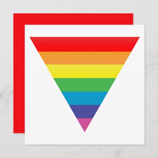 Invitation triangle arc (Devant / Derrière)