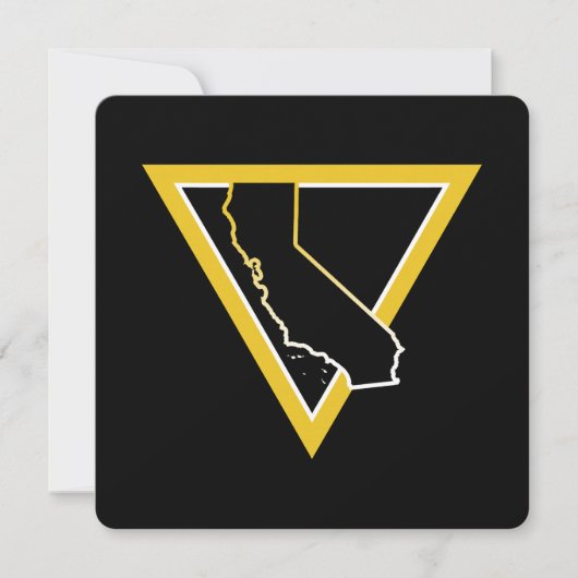 Invitation triangle californien (Devant)