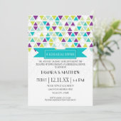 Invitation Triangle Motif triangulaire triangulaire (Debout devant)