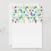 Invitation Triangle Motif triangulaire triangulaire (Dos)