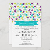 Invitation Triangle Motif triangulaire triangulaire (Devant / Derrière)
