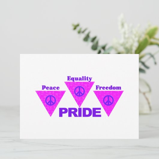 Invitation Triangle Pride (Debout devant)