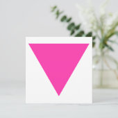 Invitation triangle rose (Debout devant)