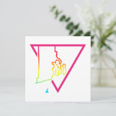 Invitation triangle rose de Rhode Island (Debout devant)