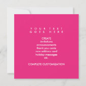 Invitation triangle rose de Rhode Island (Dos)
