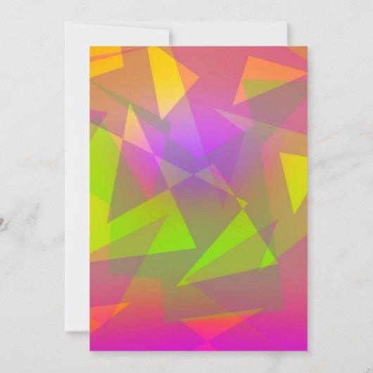 Invitation Triangles et rectangles Abstraits (Dos)