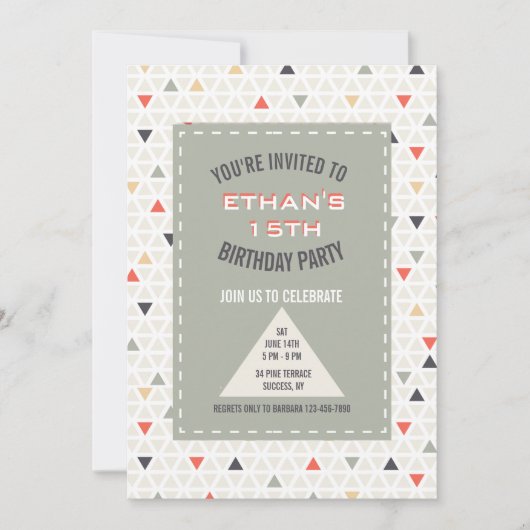 Invitation Triangles Ludiques (Devant)