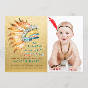 Invitation Tribal des Boys Boho