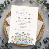 Invitation Tribal Folk Country Crest Mandala Bridal Shower