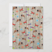 Invitation Tribal Teepee Pow wow Baby shower (Dos)