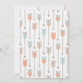 Invitation tribale de baby shower de garçon de (Dos)