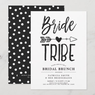 Invitation Tribu de la mariée   Mariage de brunch de mariage