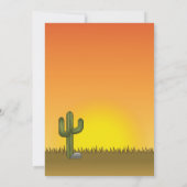 Invitation Tricératops Dinosaur dans le désert Anniversaire d (Dos)