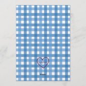 Invitation Trick du chapeau bleu de football, 3e anniversaire (Dos)