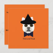 INVITATION TRICK ET TRAITER FRANCHIE (Devant / Derrière)