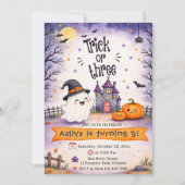 Invitation Trick or Three Halloween 3e Anniversaire (Devant)