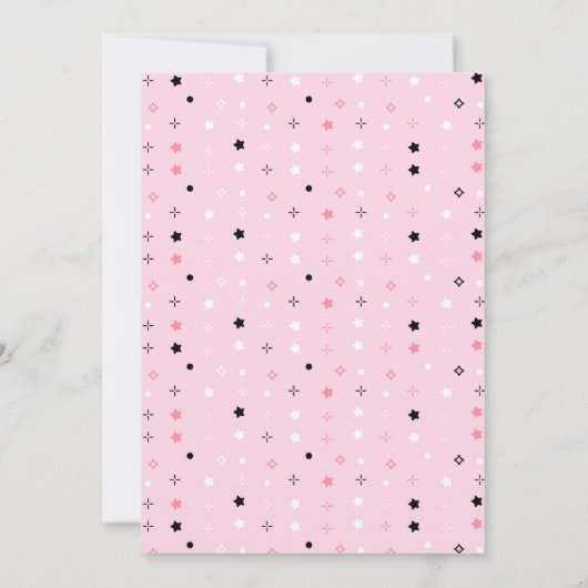 Invitation Trick or Three Pink Halloween Cute Ghost (Dos)