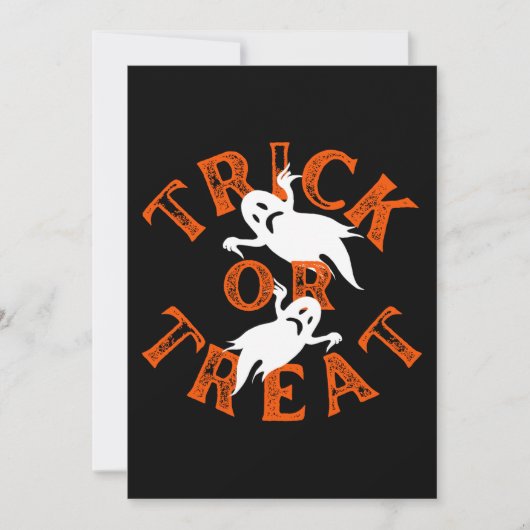 Invitation Trick Or Treat (Devant)