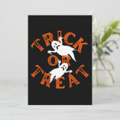 Invitation Trick Or Treat (Debout devant)