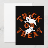 Invitation Trick Or Treat (Devant / Derrière)