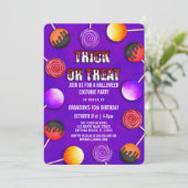 Invitation Trick or Treat Candy Costume d'Halloween Anniversa (Debout devant)