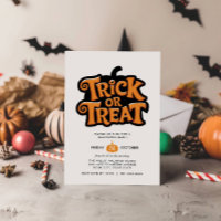 TRICK OR TREAT Fête SIMPLE D'Halloween