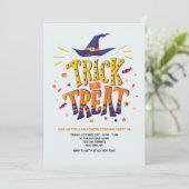 Invitation Trick or Treat Halloween (Debout devant)