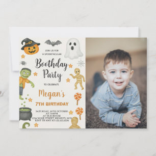 Invitation Trick or Treat Kids Halloween Anniversaire Invitat